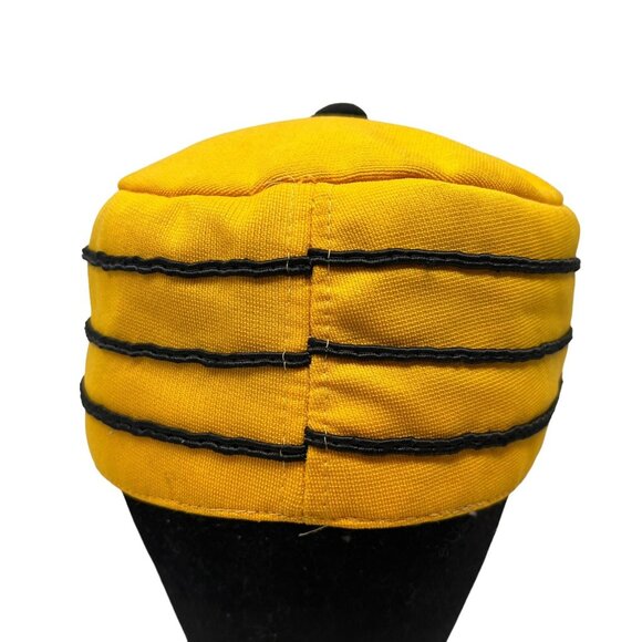 Pittsburgh Pirates Vintage Pillbox Hat Cap Fitted 7 1/8 Retro 70's 80's Gold MLB - Picture 5 of 11